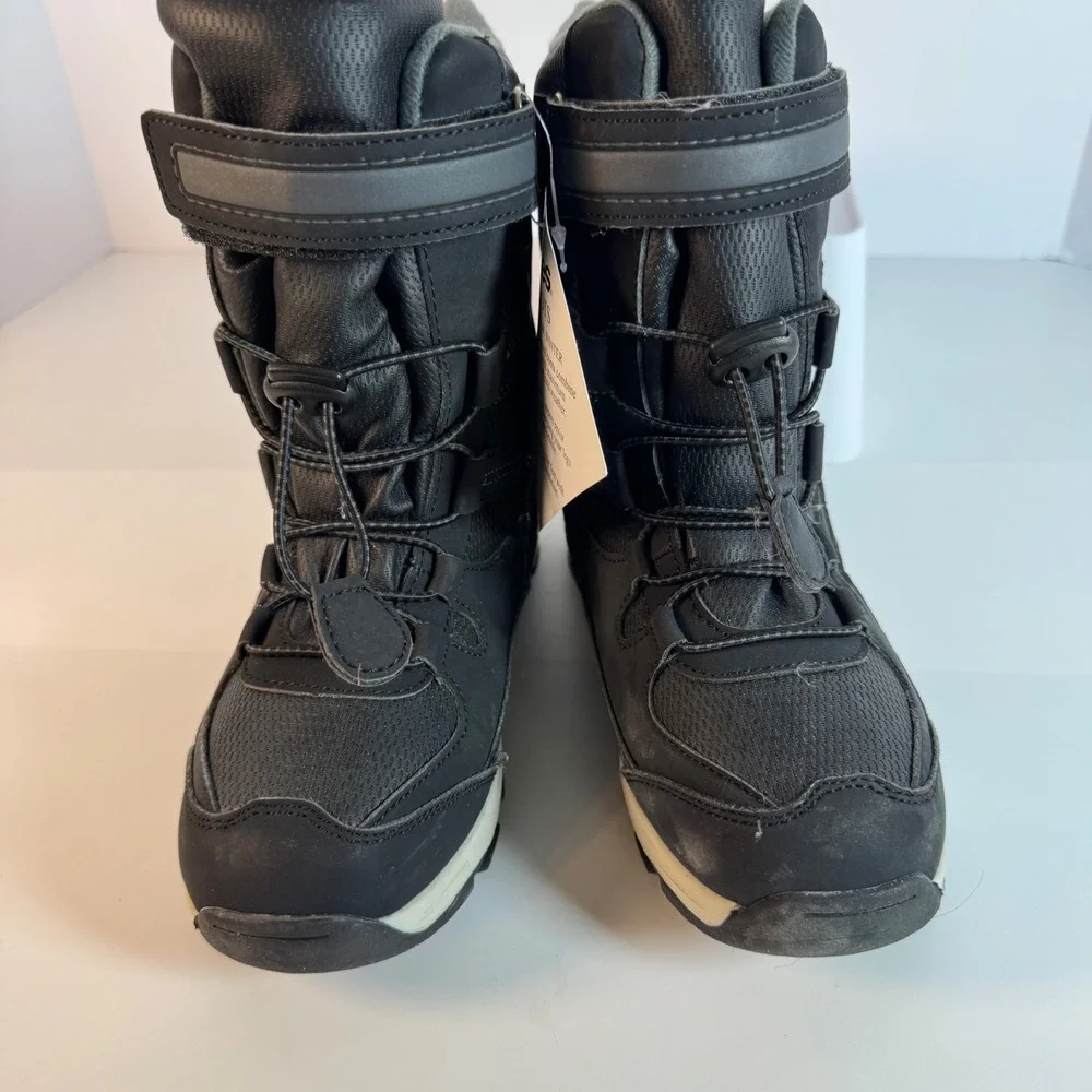 Totes Sage Kids Black Insulated Winter Snow Boots Size 2M 622-0123 NEW